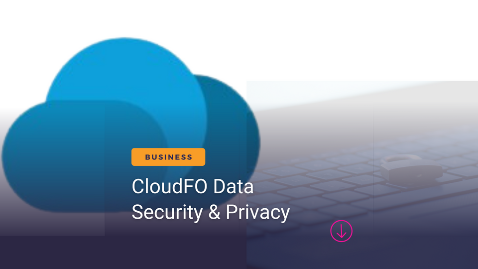 CloudFO Data Security & Privacy